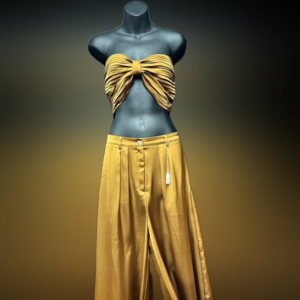 Golden brown /yellow 2 piece set